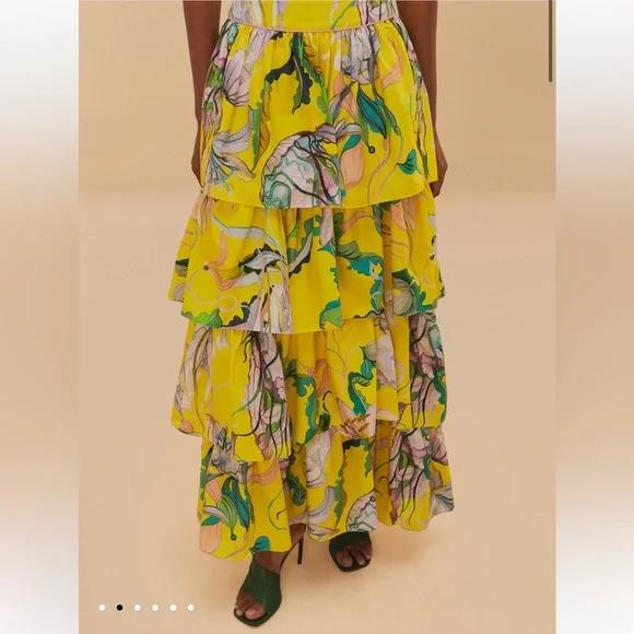 NWT FARM Rio Jellyfish Maxi Skirt, M - Picture 2 of 7